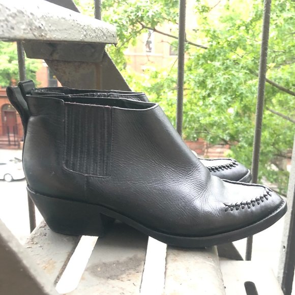 Zimmerman Weekend Boot - Black - Chelsea Western Ankle Boots - size 38 ( US 9 ) - Picture 3 of 10